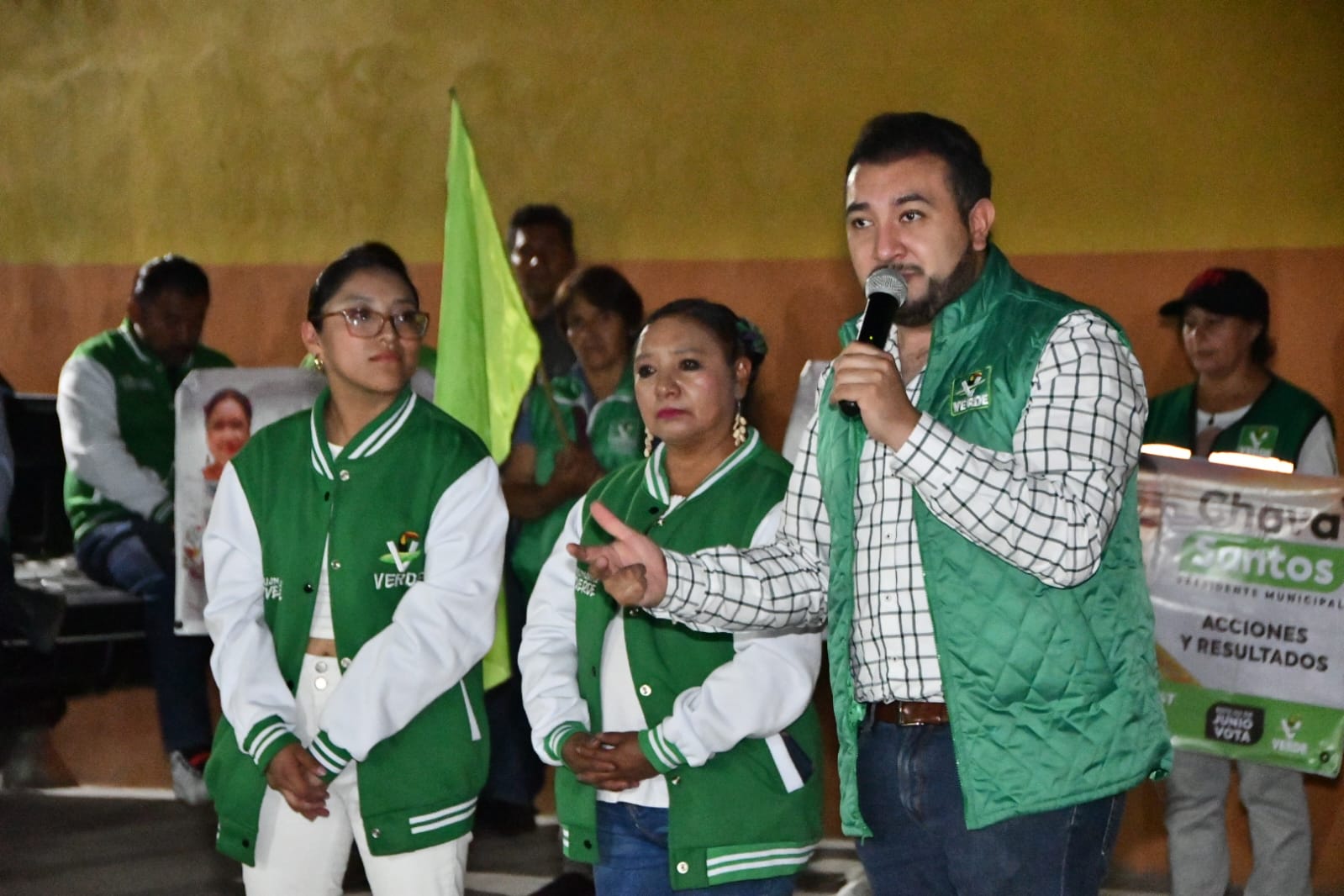 Respalda barrio de San Lucas de Huamantla al candidato del PVEM